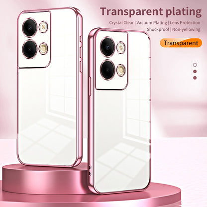 OPPO Reno9 Case - Transparent Plating & Precision Hole Design for Luxury and Protection-buycases.co.uk