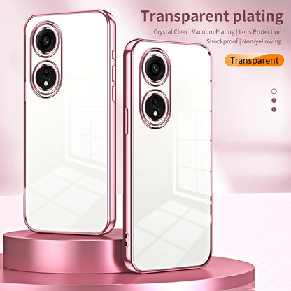 OPPO A1 Pro Case - Transparent Plating & Precision Hole Design for Luxury and Protection-buycases.co.uk