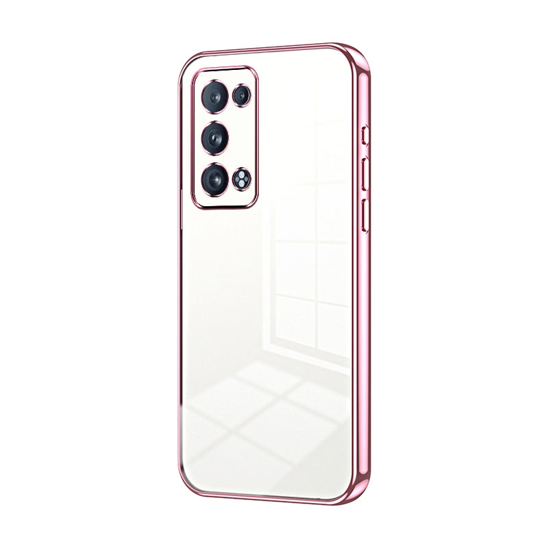 OPPO Reno6 Pro+ Case - Transparent Plating & Precision Hole Design for Luxury and Protection-buycases.co.uk