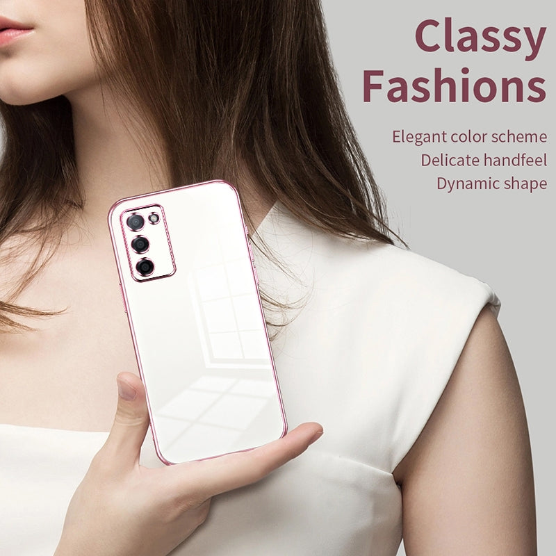 OPPO A53s 5G Case - Transparent Plating & Precision Hole Design for Luxury and Protection-buycases.co.uk