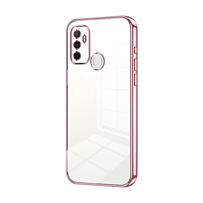 OPPO A53 2020 Case - Transparent Plating & Precision Hole Design for Luxury and Protection-buycases.co.uk