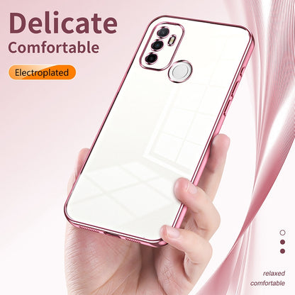 OPPO A11s Case - Transparent Plating & Precision Hole Design for Luxury and Protection-buycases.co.uk