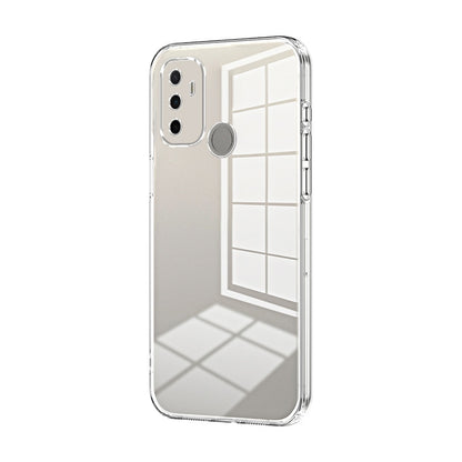 OPPO A32 Case - Transparent Plating & Precision Hole Design for Luxury and Protection-buycases.co.uk