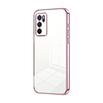 OPPO A16 Case - Transparent Plating & Precision Hole Design for Luxury and Protection-buycases.co.uk
