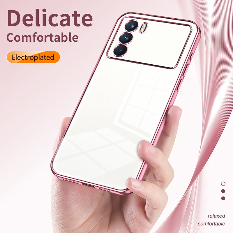 OPPO K9 Pro Case - Transparent Plating & Precision Hole Design for Luxury and Protection-buycases.co.uk
