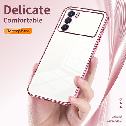 OPPO K9 Pro Case - Transparent Plating & Precision Hole Design for Luxury and Protection-buycases.co.uk