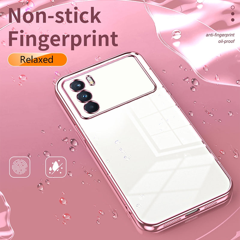 OPPO K9 Pro Case - Transparent Plating & Precision Hole Design for Luxury and Protection-buycases.co.uk