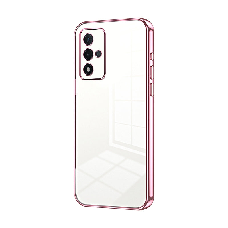 OPPO A93s 5G Case - Transparent Plating & Precision Hole Design for Luxury and Protection-buycases.co.uk