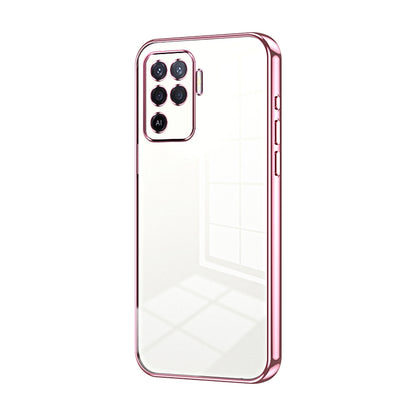 OPPO A94 4G Case - Transparent Plating & Precision Hole Design for Luxury and Protection-buycases.co.uk