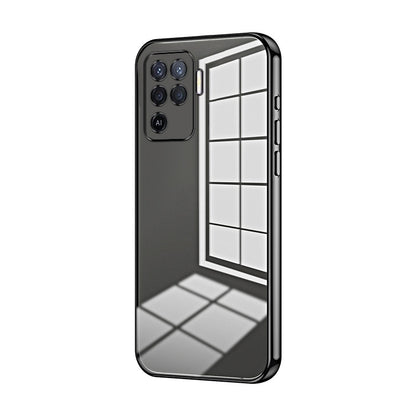 OPPO A94 4G Case - Transparent Plating & Precision Hole Design for Luxury and Protection-buycases.co.uk
