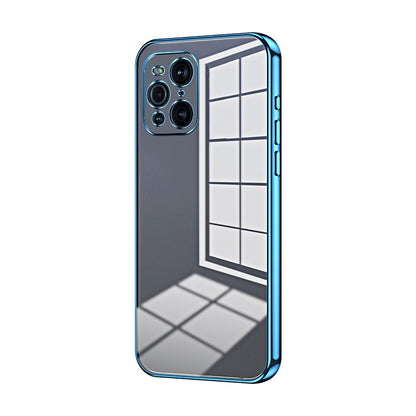 OPPO Find X3 Case - Transparent Plating & Precision Hole Design for Luxury and Protection-buycases.co.uk