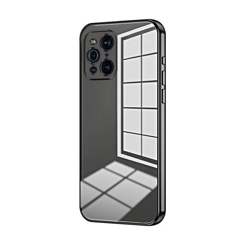 OPPO Find X3 Case - Transparent Plating & Precision Hole Design for Luxury and Protection-buycases.co.uk
