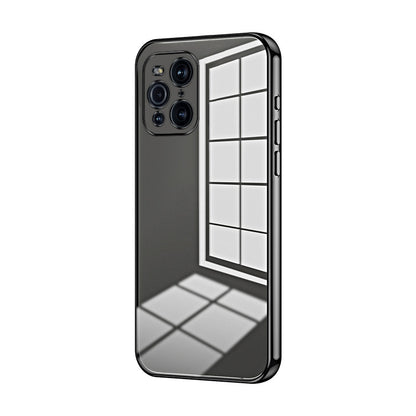 OPPO Find X3 Case - Transparent Plating & Precision Hole Design for Luxury and Protection-buycases.co.uk
