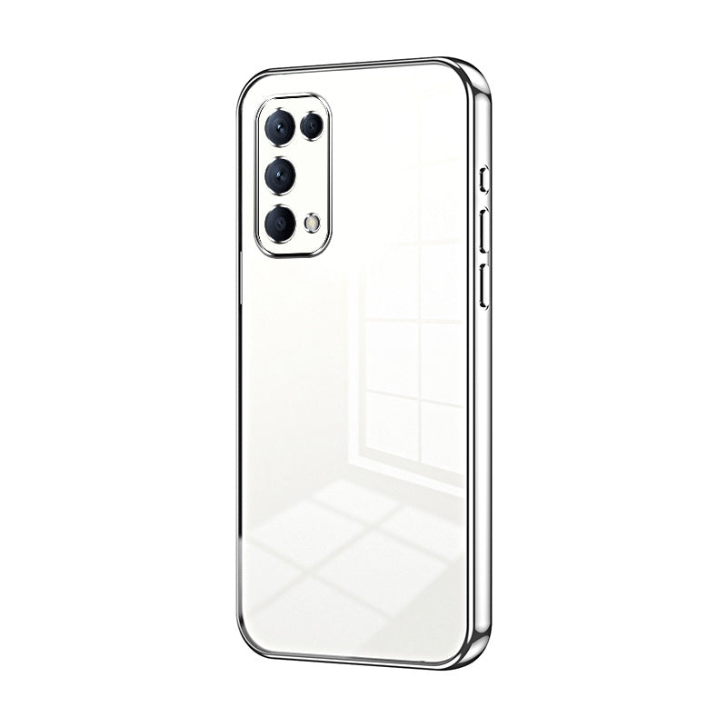 OPPO Reno5 K Case - Transparent Plating & Precision Hole Design for Luxury and Protection-buycases.co.uk