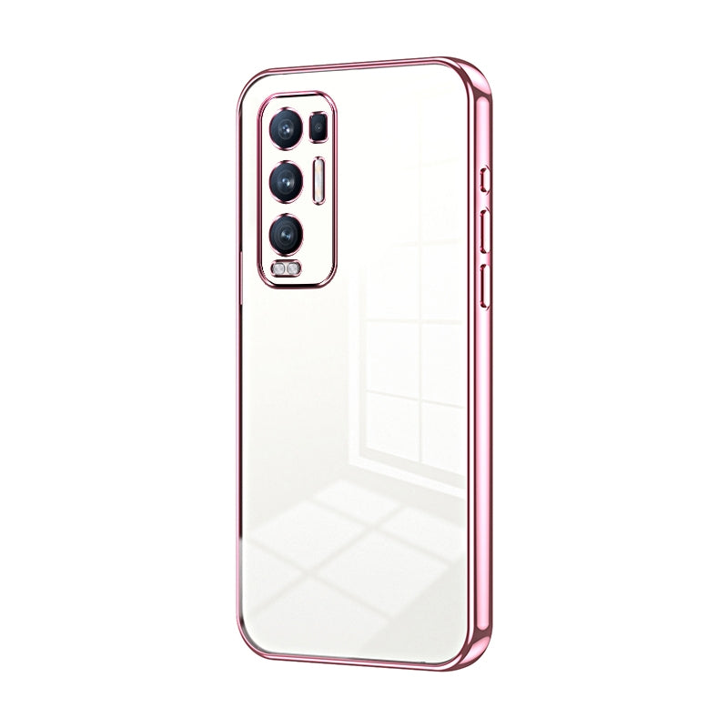 OPPO Reno5 Pro+ Case - Transparent Plating & Precision Hole Design for Luxury and Protection-buycases.co.uk