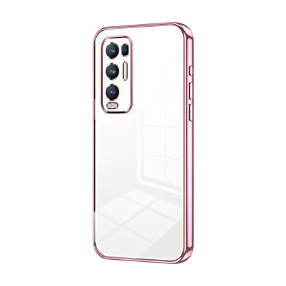 OPPO Reno5 Pro+ Case - Transparent Plating & Precision Hole Design for Luxury and Protection-buycases.co.uk