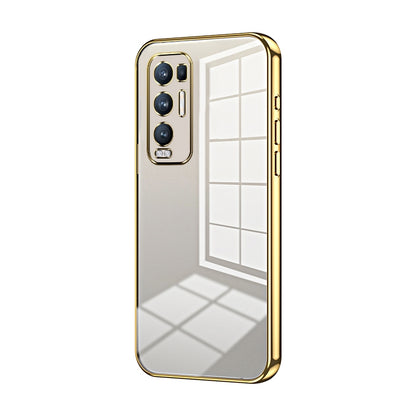 OPPO Reno5 Pro+ Case - Transparent Plating & Precision Hole Design for Luxury and Protection-buycases.co.uk