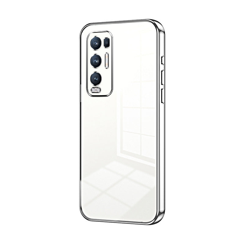 OPPO Reno5 Pro+ Case - Transparent Plating & Precision Hole Design for Luxury and Protection-buycases.co.uk