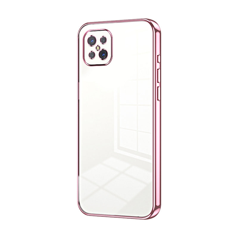 OPPO A92s Case - Transparent Plating & Precision Hole Design for Luxury and Protection-buycases.co.uk