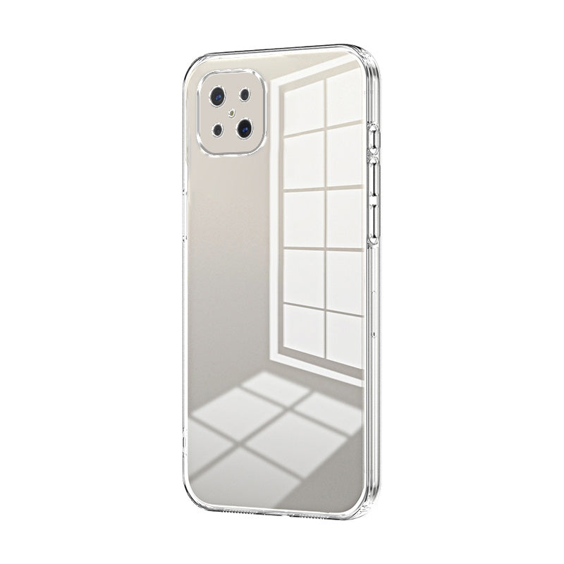 OPPO A92s Case - Transparent Plating & Precision Hole Design for Luxury and Protection-buycases.co.uk
