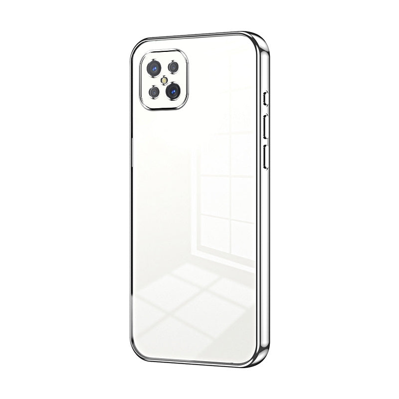 OPPO Reno4 Z 5G Case - Transparent Plating & Precision Hole Design for Luxury and Protection-buycases.co.uk