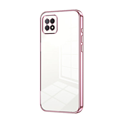 OPPO A73 5G Case - Transparent Plating & Precision Hole Design for Luxury and Protection-buycases.co.uk