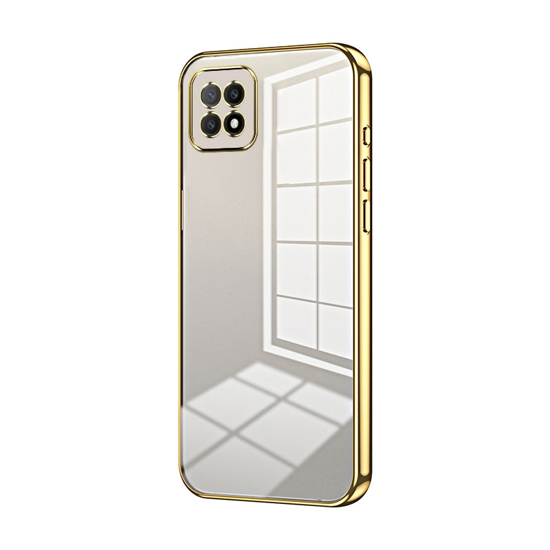 OPPO A72 5G Case - Transparent Plating & Precision Hole Design for Luxury and Protection-buycases.co.uk
