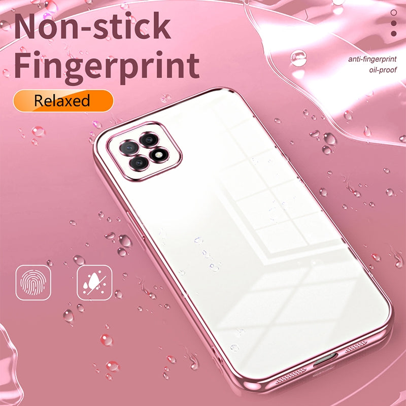 OPPO A72 5G Case - Transparent Plating & Precision Hole Design for Luxury and Protection-buycases.co.uk