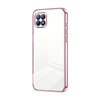 OPPO Reno4 SE Case - Transparent Plating & Precision Hole Design for Luxury and Protection-buycases.co.uk
