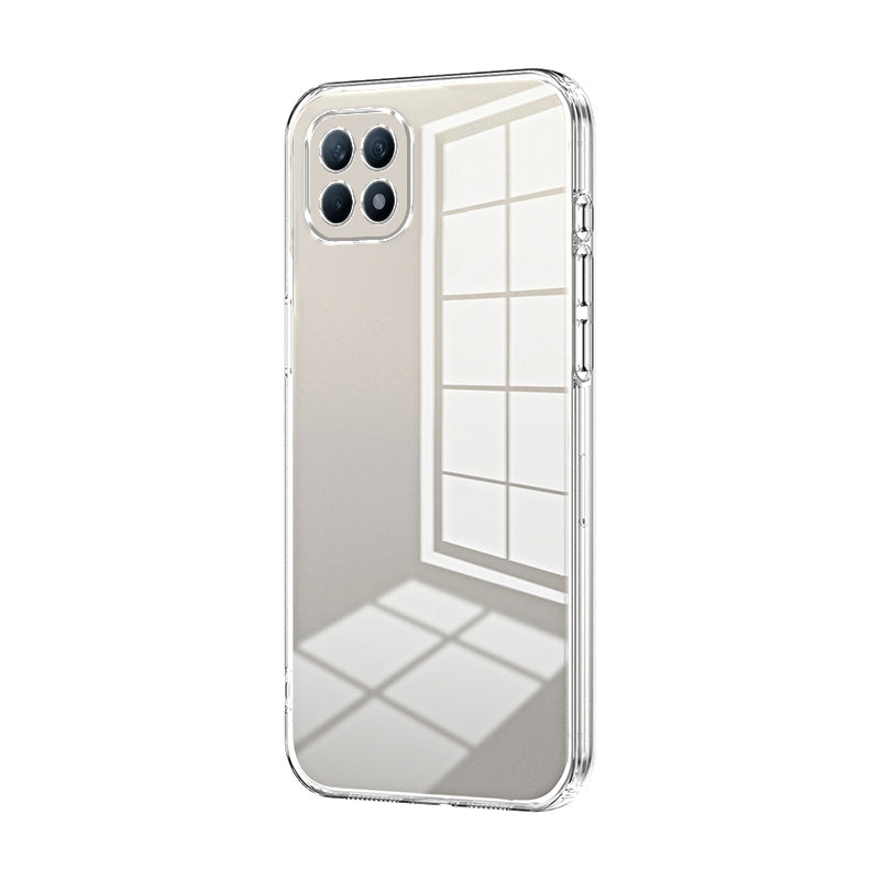 OPPO Reno4 SE Case - Transparent Plating & Precision Hole Design for Luxury and Protection-buycases.co.uk