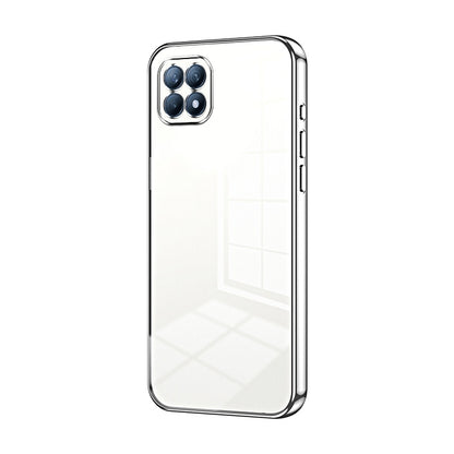 OPPO Reno4 SE Case - Transparent Plating & Precision Hole Design for Luxury and Protection-buycases.co.uk