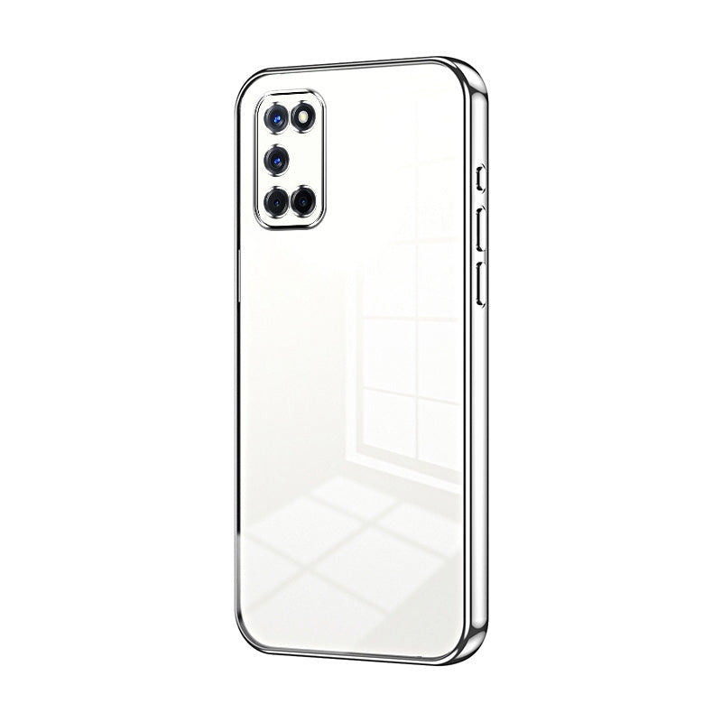 OPPO A92 Case - Transparent Plating & Precision Hole Design for Luxury and Protection-buycases.co.uk