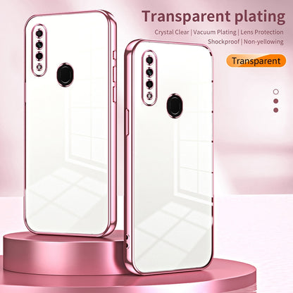 OPPO A31 2020 Case - Transparent Plating & Precision Hole Design for Luxury and Protection-buycases.co.uk