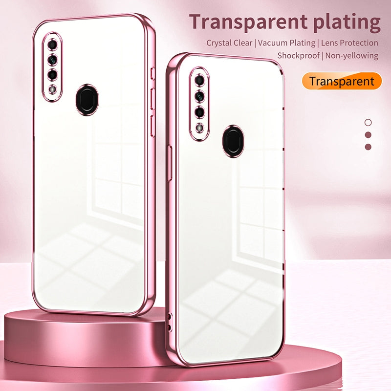 OPPO A31 2020 Case - Transparent Plating & Precision Hole Design for Luxury and Protection-buycases.co.uk