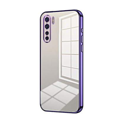 OPPO A91 Case - Transparent Plating & Precision Hole Design for Luxury and Protection-buycases.co.uk