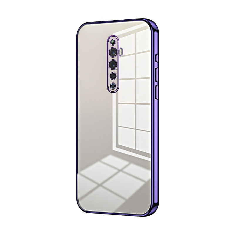OPPO Reno2 F Case - Transparent Plating & Precision Hole Design for Luxury and Protection-buycases.co.uk