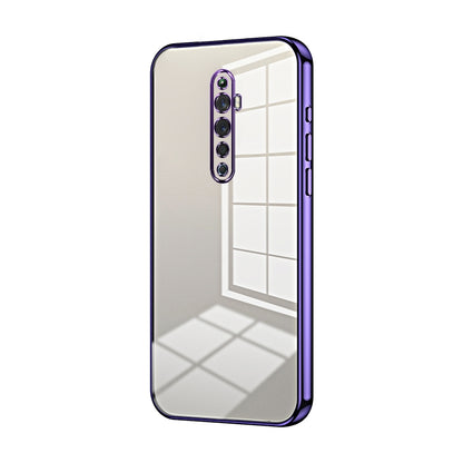 OPPO Reno2 F Case - Transparent Plating & Precision Hole Design for Luxury and Protection-buycases.co.uk