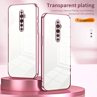 OPPO Reno2 F Case - Transparent Plating & Precision Hole Design for Luxury and Protection-buycases.co.uk