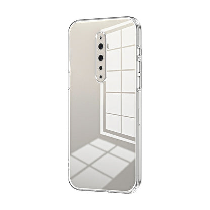 OPPO Reno2 F Case - Transparent Plating & Precision Hole Design for Luxury and Protection-buycases.co.uk