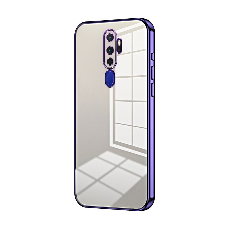 OPPO A9 2020 Case - Transparent Plating & Precision Hole Design for Luxury and Protection-buycases.co.uk