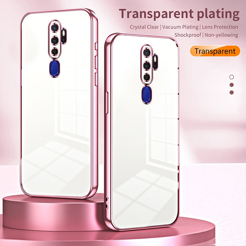 OPPO A9 2020 Case - Transparent Plating & Precision Hole Design for Luxury and Protection-buycases.co.uk
