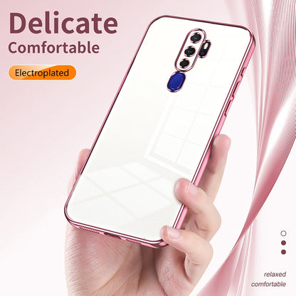 OPPO A9 2020 Case - Transparent Plating & Precision Hole Design for Luxury and Protection-buycases.co.uk