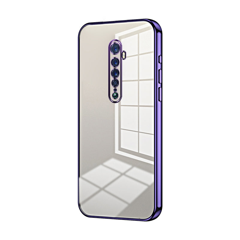 OPPO Reno2 Case - Transparent Plating & Precision Hole Design for Luxury and Protection-buycases.co.uk