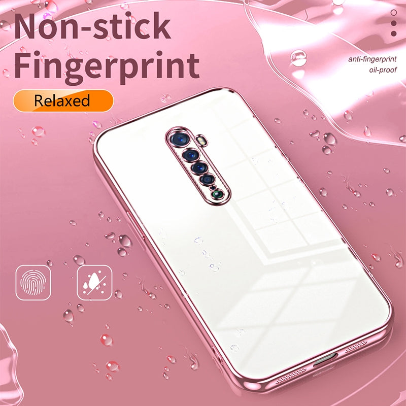 OPPO Reno2 Case - Transparent Plating & Precision Hole Design for Luxury and Protection-buycases.co.uk