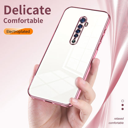 OPPO Reno2 Case - Transparent Plating & Precision Hole Design for Luxury and Protection-buycases.co.uk