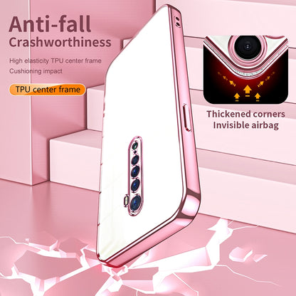 OPPO Reno2 Case - Transparent Plating & Precision Hole Design for Luxury and Protection-buycases.co.uk