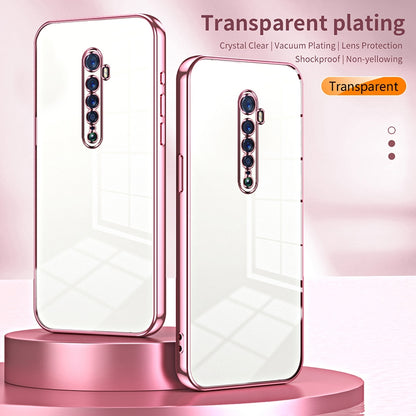 OPPO Reno2 Case - Transparent Plating & Precision Hole Design for Luxury and Protection-buycases.co.uk