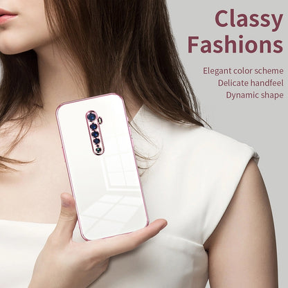 OPPO Reno2 Case - Transparent Plating & Precision Hole Design for Luxury and Protection-buycases.co.uk