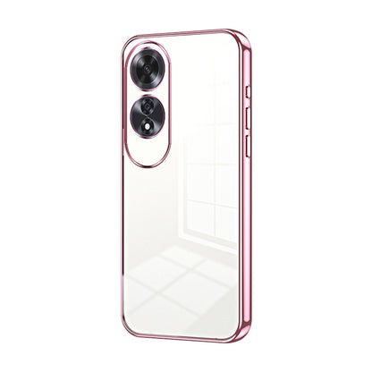 OPPO A60 Case - Transparent Plating & Precision Hole Design for Luxury and Protection-buycases.co.uk