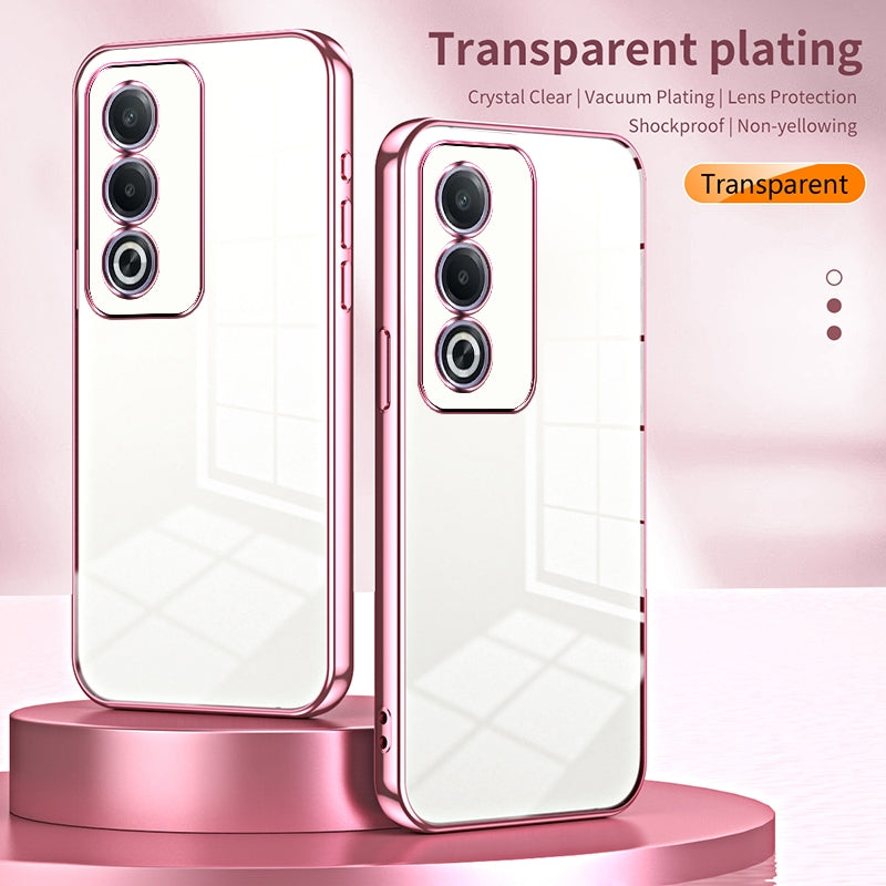 OPPO A3 Pro Global Case - Transparent Plating & Precision Hole Design for Luxury and Protection-buycases.co.uk